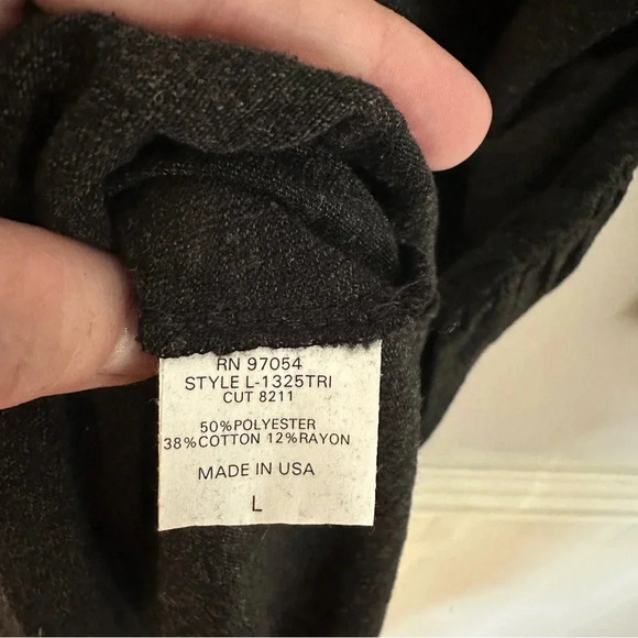 Lanston Women’s Gray Long Sleeve Scoop Neck Fitted Side Ruched Dress Size L NWT - Picture 5 of 9